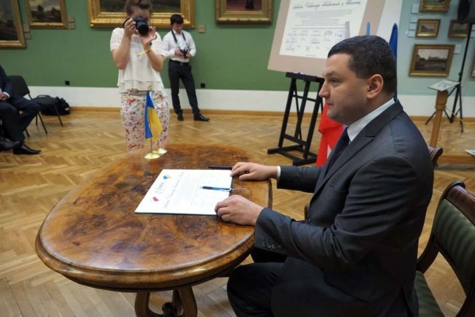  Podpisanie Lubelskiej Deklaracji Solidarności z Ukrainą (zdjęcie 4) - Autor: Wojciech Nieśpiałowski