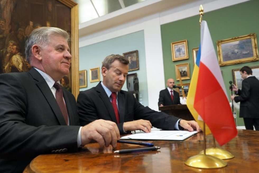  Podpisanie Lubelskiej Deklaracji Solidarności z Ukrainą (zdjęcie 21) - Autor: Wojciech Nieśpiałowski