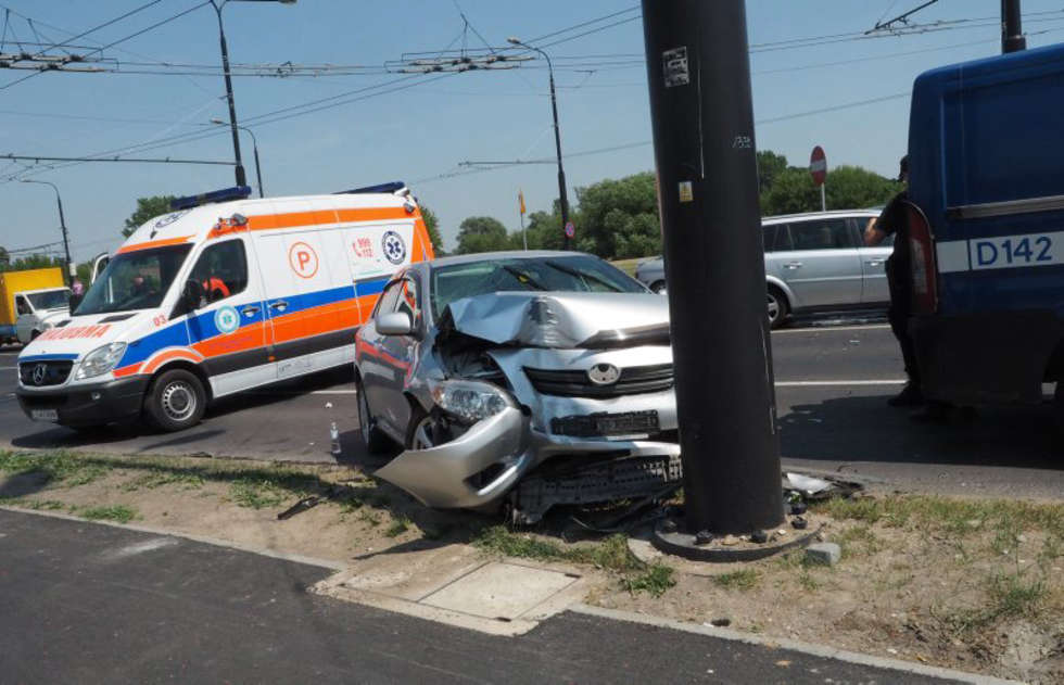  Wypadek koło Gali w Lublinie (zdjęcie 6) - Autor: Wojciech Nieśpiałowski