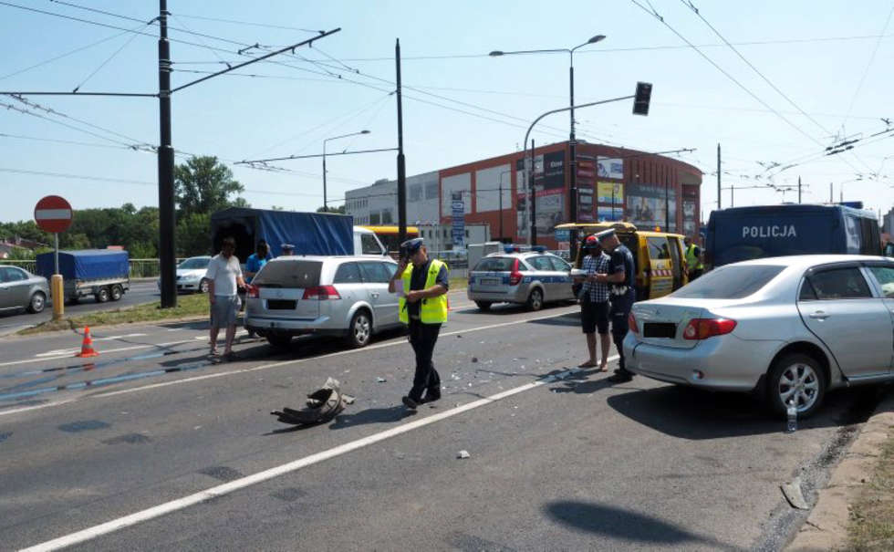  Wypadek koło Gali w Lublinie (zdjęcie 8) - Autor: Wojciech Nieśpiałowski