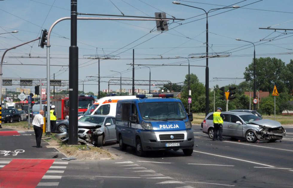  Wypadek koło Gali w Lublinie (zdjęcie 10) - Autor: Wojciech Nieśpiałowski