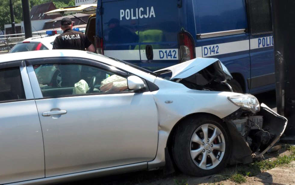  Wypadek koło Gali w Lublinie (zdjęcie 2) - Autor: Wojciech Nieśpiałowski