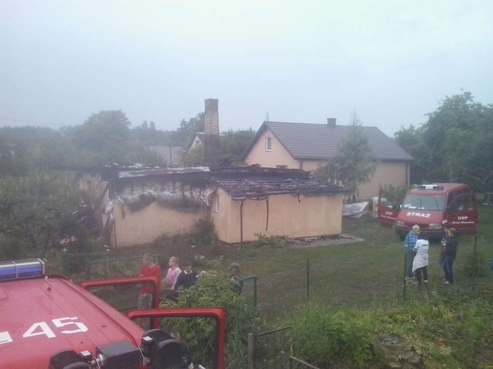  Pożar domu w Woli Blizockiej  - Autor: Krzysztof / OSP Jeziorzany