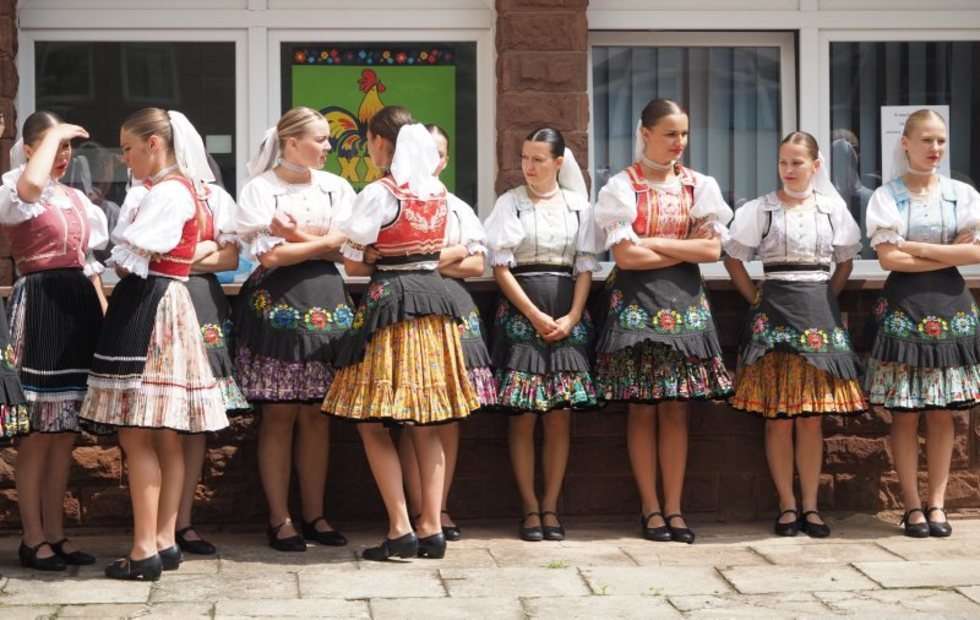  Uczestnicy spotkań folklorystycznych zatańczyli dla pacjentów DSK (zdjęcie 6) - Autor: Wojciech Nieśpiałowski