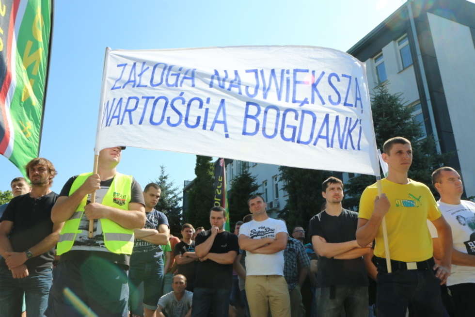  Protest górników w Bogdance (zdjęcie 2) - Autor: Maciej Kaczanowski