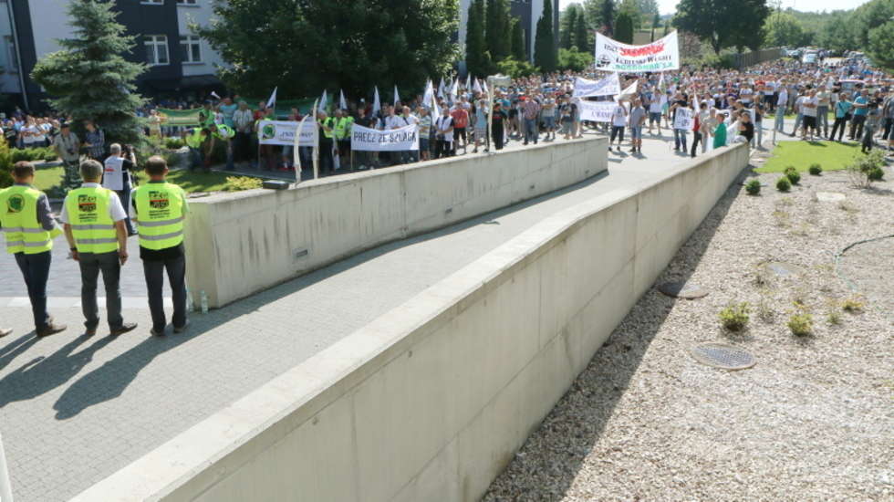  Protest górników w Bogdance (zdjęcie 12) - Autor: Maciej Kaczanowski