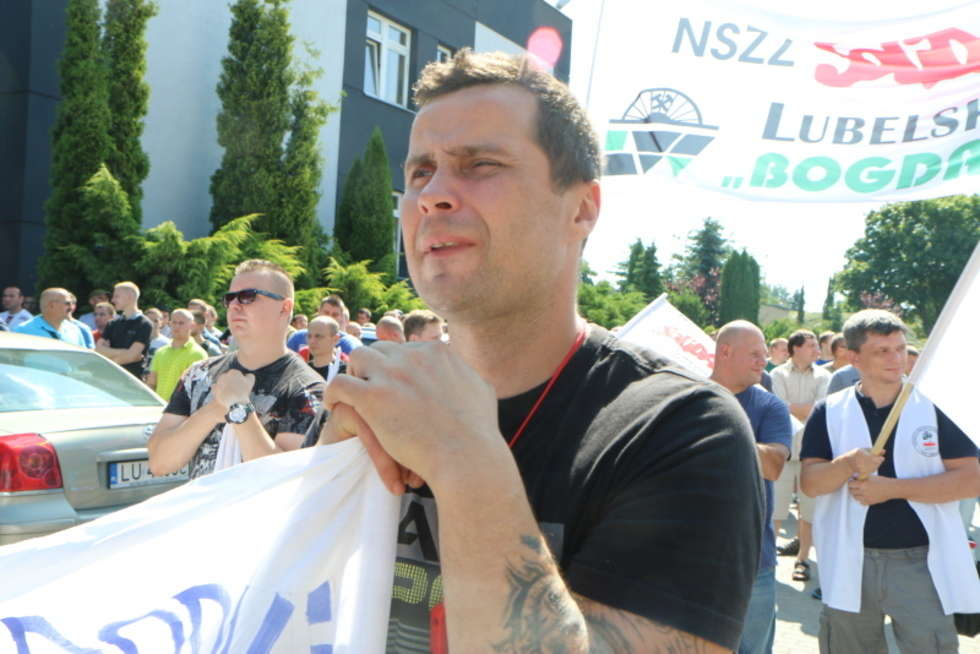  Protest górników w Bogdance (zdjęcie 4) - Autor: Maciej Kaczanowski
