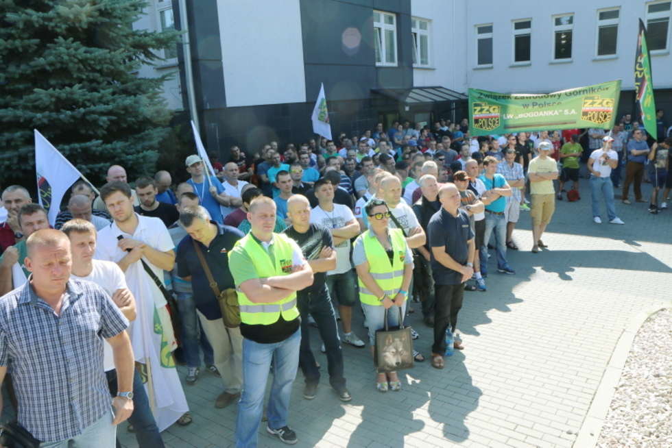  Protest górników w Bogdance (zdjęcie 3) - Autor: Maciej Kaczanowski