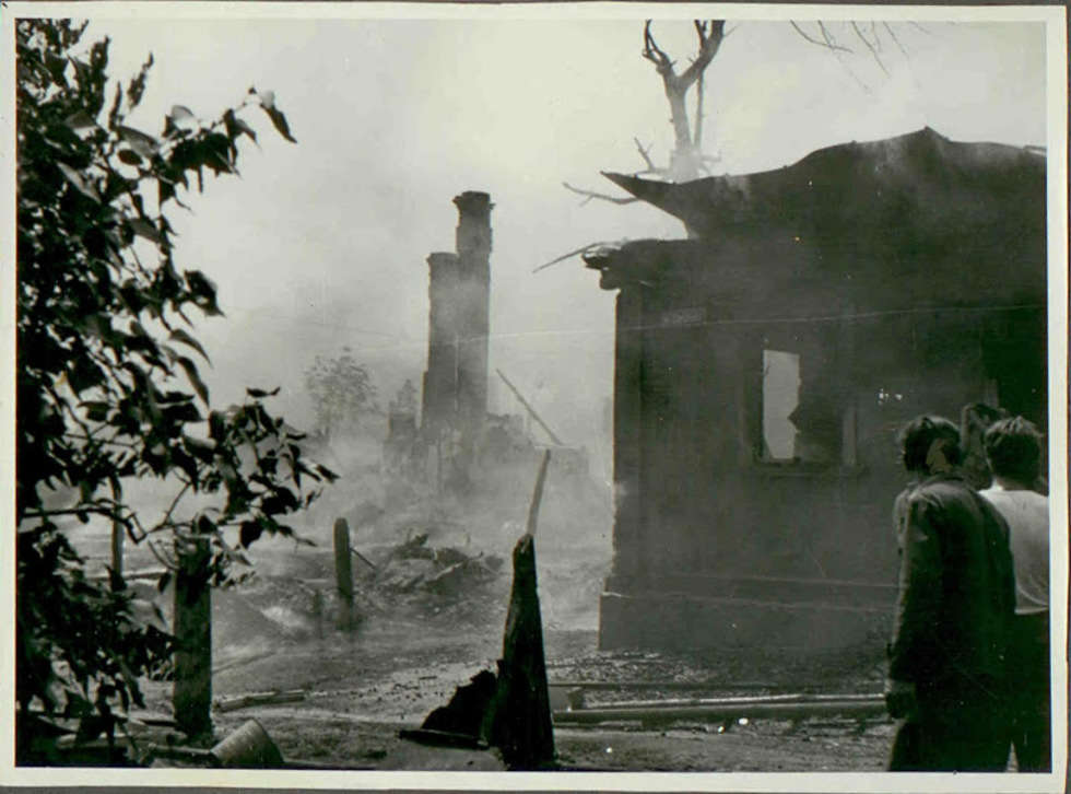  Pożar Włodawy 22 lipca 1964 roku (zdjęcie 26) - Autor: Archiwum KP PSP Włodawa