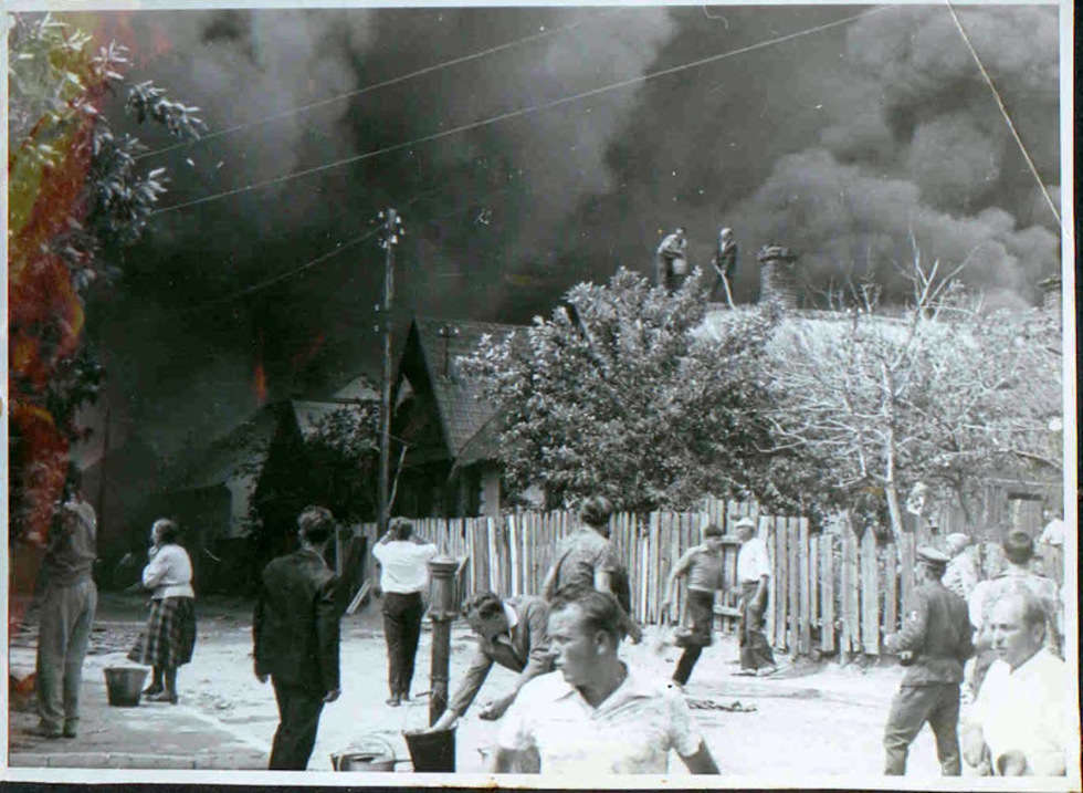  Pożar Włodawy 22 lipca 1964 roku (zdjęcie 27) - Autor: Archiwum KP PSP Włodawa