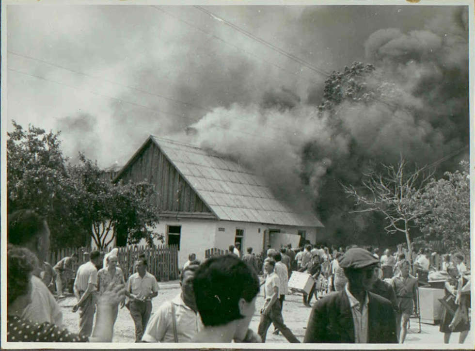  Pożar Włodawy 22 lipca 1964 roku  - Autor: Archiwum KP PSP Włodawa