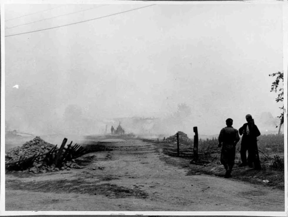  Pożar Włodawy 22 lipca 1964 roku (zdjęcie 4) - Autor: Archiwum KP PSP Włodawa