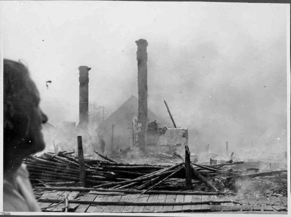  Pożar Włodawy 22 lipca 1964 roku (zdjęcie 17) - Autor: Archiwum KP PSP Włodawa