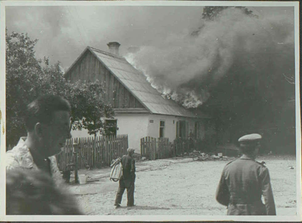  Pożar Włodawy 22 lipca 1964 roku (zdjęcie 28) - Autor: Archiwum KP PSP Włodawa