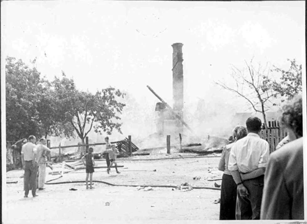  Pożar Włodawy 22 lipca 1964 roku (zdjęcie 16) - Autor: Archiwum KP PSP Włodawa
