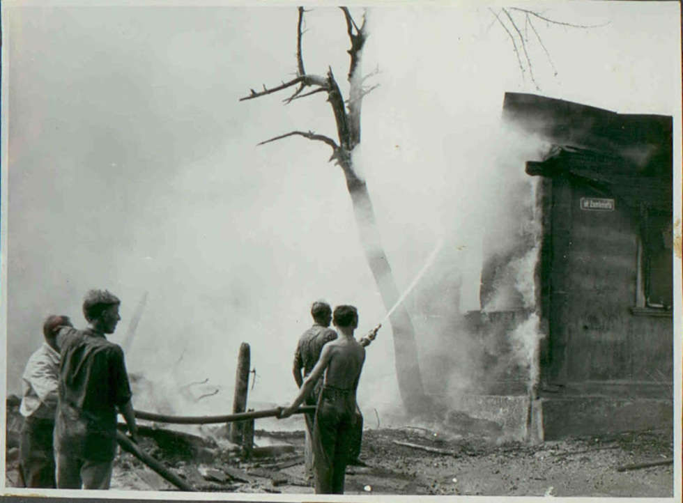  Pożar Włodawy 22 lipca 1964 roku (zdjęcie 21) - Autor: Archiwum KP PSP Włodawa