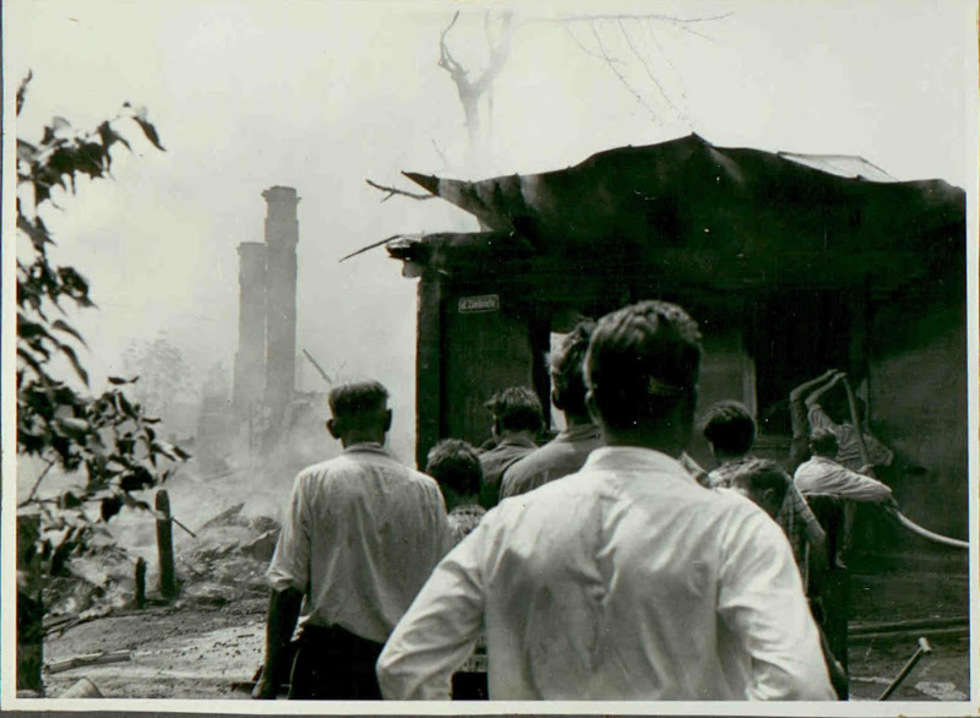  Pożar Włodawy 22 lipca 1964 roku (zdjęcie 22) - Autor: Archiwum KP PSP Włodawa
