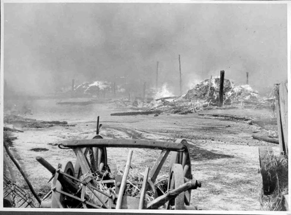  Pożar Włodawy 22 lipca 1964 roku (zdjęcie 5) - Autor: Archiwum KP PSP Włodawa