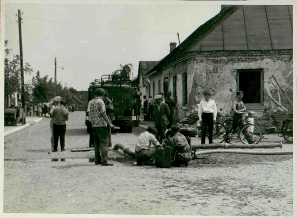  Pożar Włodawy 22 lipca 1964 roku (zdjęcie 8) - Autor: Archiwum KP PSP Włodawa