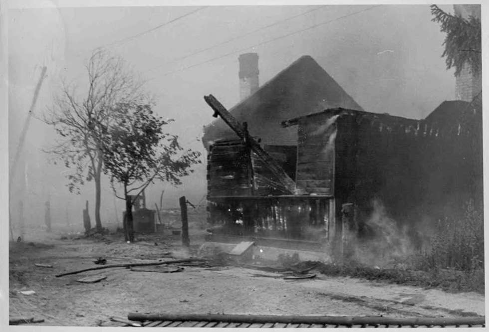  Pożar Włodawy 22 lipca 1964 roku (zdjęcie 19) - Autor: Archiwum KP PSP Włodawa