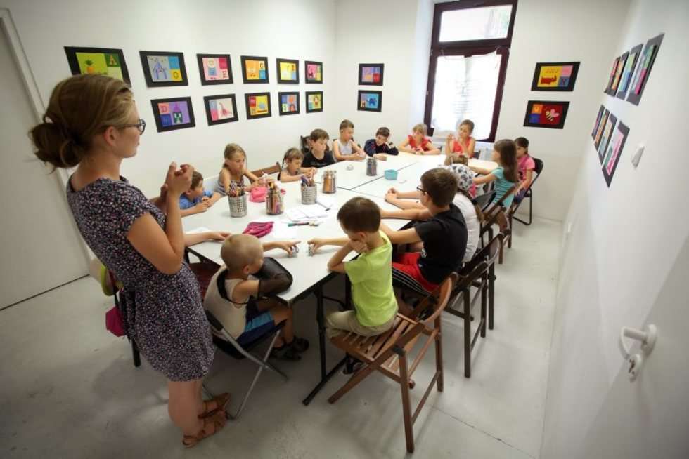  Warsztaty dla dzieci w Domu Słów (zdjęcie 23) - Autor: Wojciech Nieśpiałowski