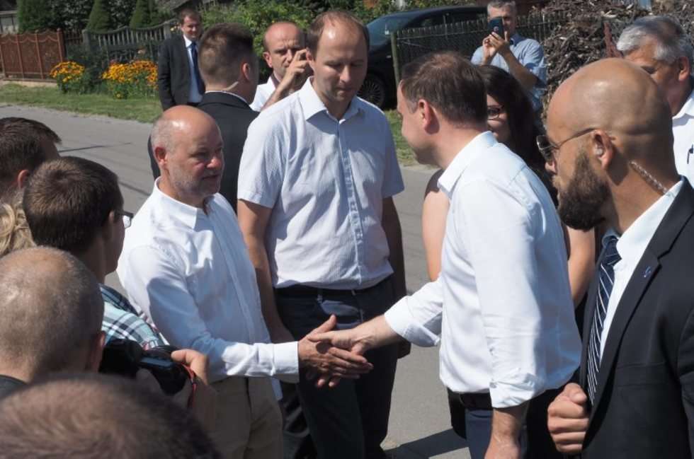  Prezydent Duda odwiedził sadowników (zdjęcie 21) - Autor: Wojciech Nieśpiałowski