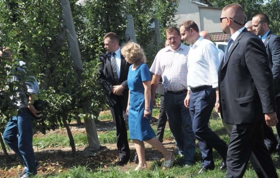  Prezydent Duda odwiedził sadowników (zdjęcie 1) - Autor: Wojciech Nieśpiałowski