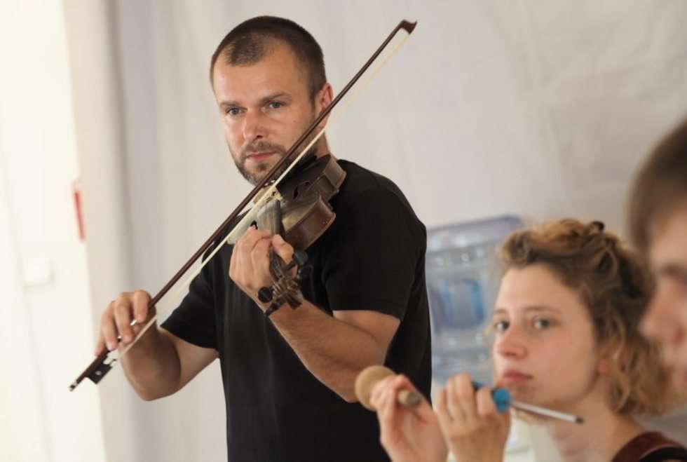  Próba orkiestry Jarmarku Jagiellońskiego (zdjęcie 16) - Autor: Wojciech Nieśpiałowski