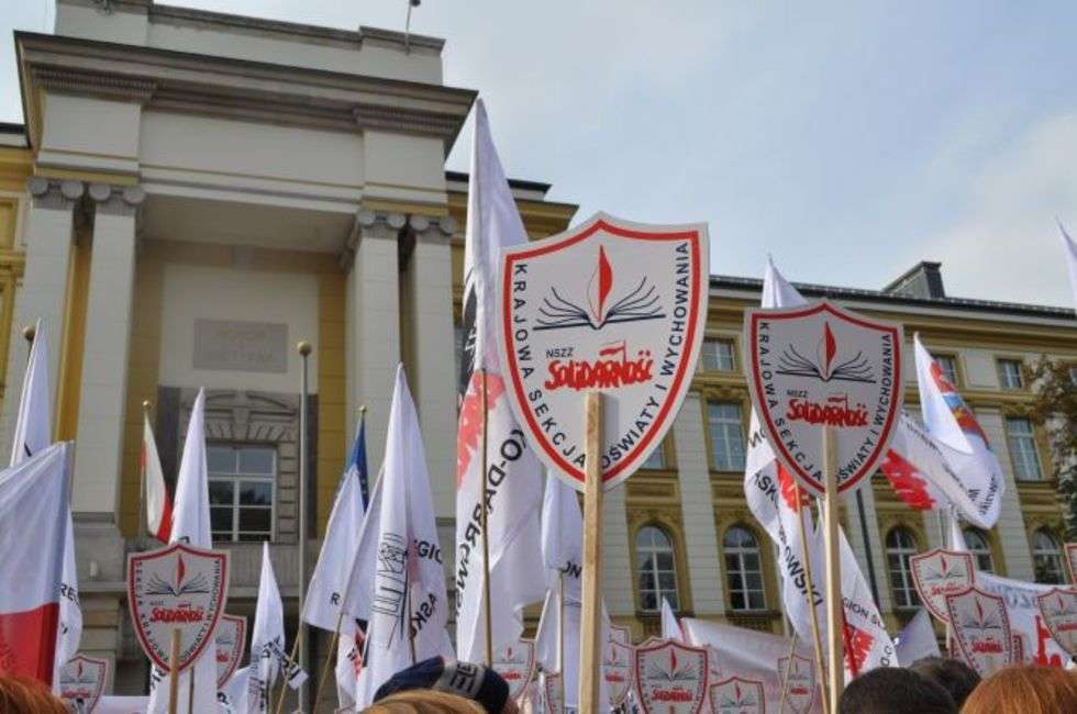  Strajk nauczycieli (zdjęcie 26) - Autor: Agnieszka Kasperska