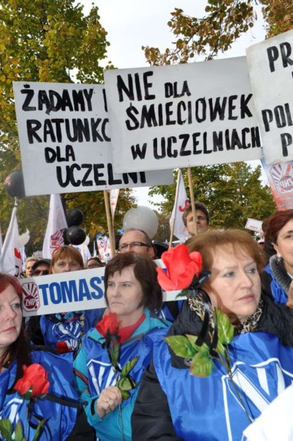  Strajk nauczycieli (zdjęcie 5) - Autor: Agnieszka Kasperska