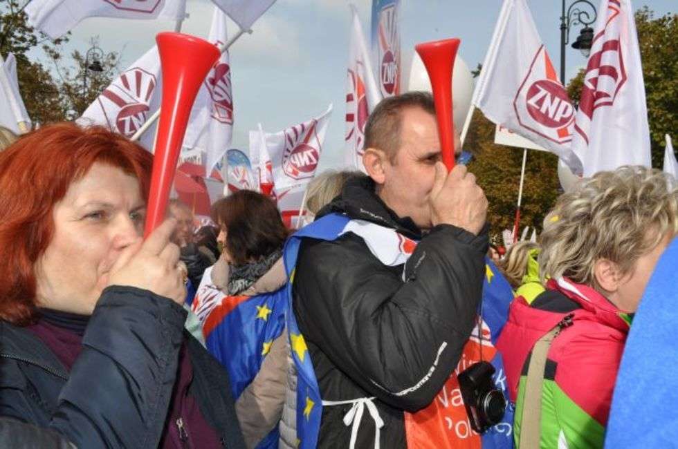  Strajk nauczycieli (zdjęcie 20) - Autor: Agnieszka Kasperska