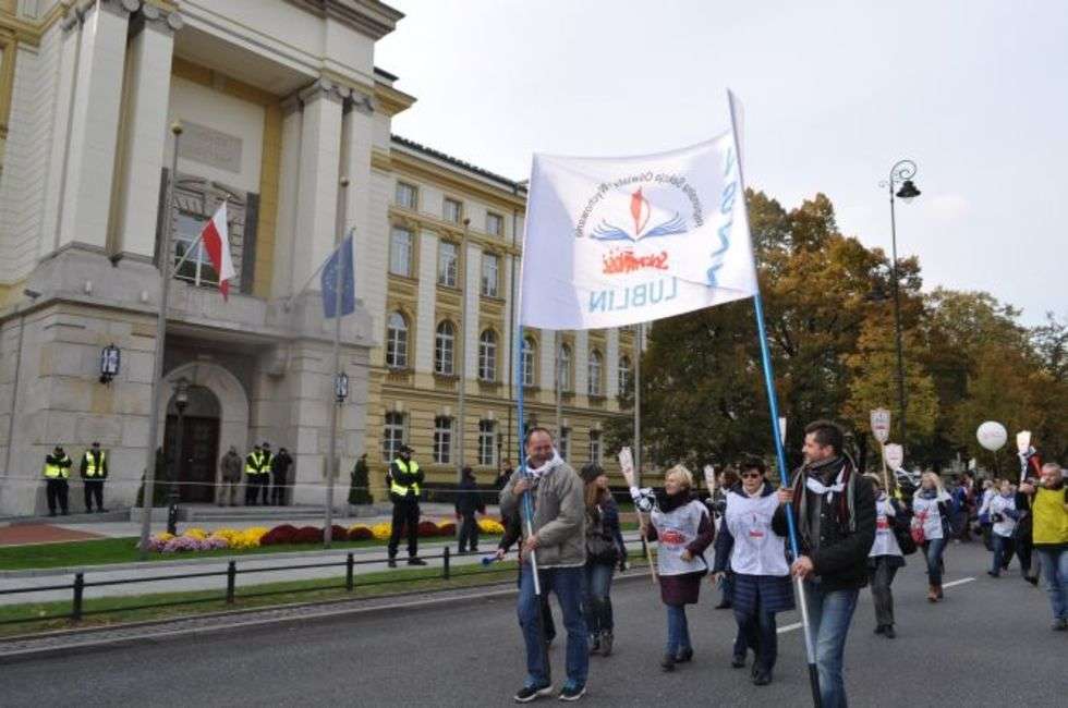  Strajk nauczycieli (zdjęcie 8) - Autor: Agnieszka Kasperska