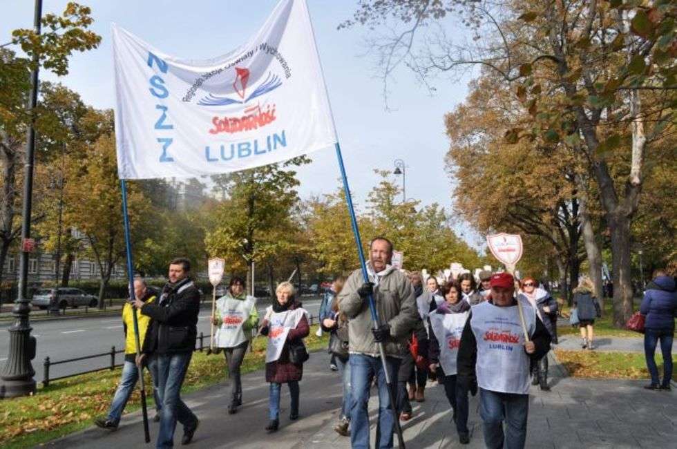  Strajk nauczycieli (zdjęcie 37) - Autor: Agnieszka Kasperska
