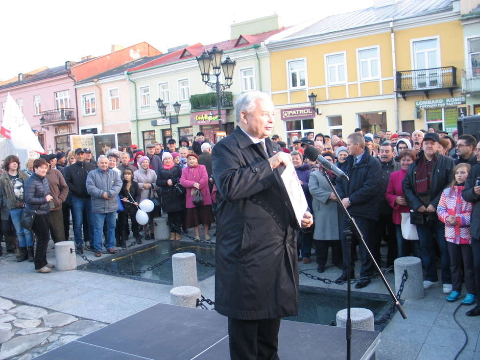  Jarosław Kaczyński w Chełmie (zdjęcie 2) - Autor: Jacek Barczyński