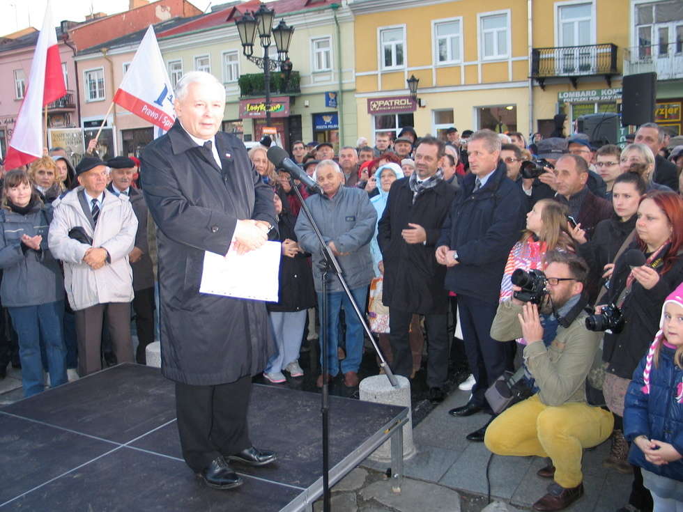  Jarosław Kaczyński w Chełmie  - Autor: Jacek Barczyński