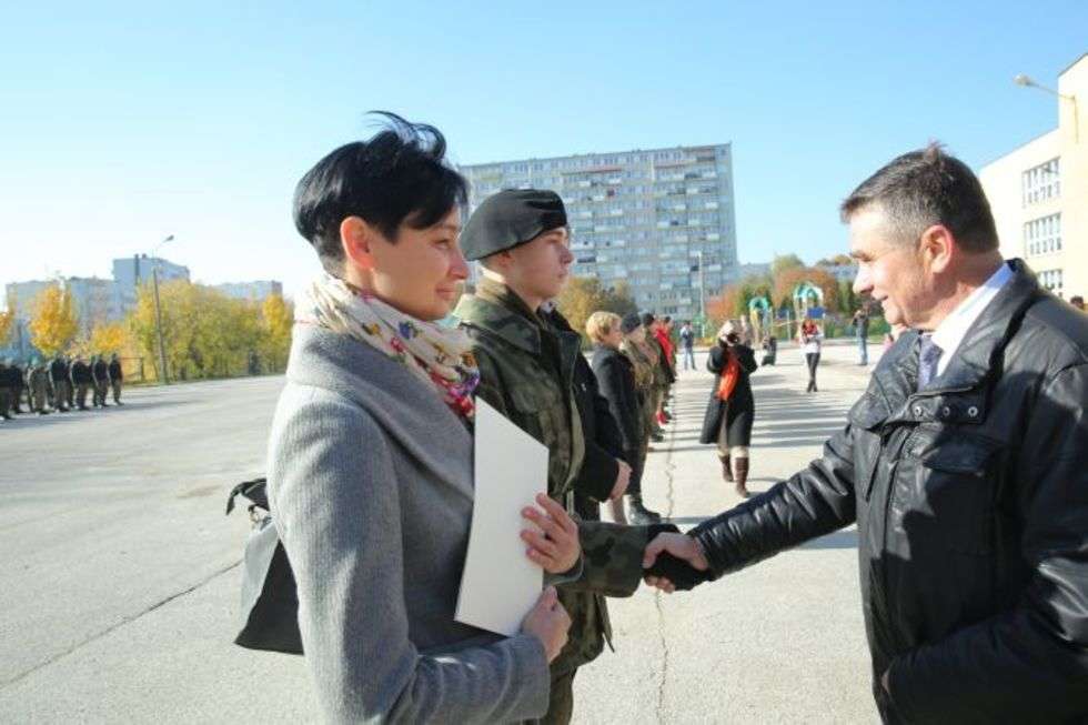  Ślubowanie klasy wojskowej (zdjęcie 9) - Autor: Maciej Kaczanowski