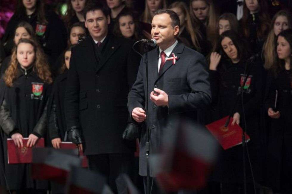 Prezydent Duda w Białej Podlaskiej (zdjęcie 12) - Autor: Jacek Szydłowski