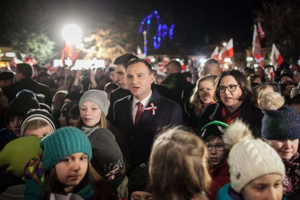  Prezydent Duda w Białej Podlaskiej (zdjęcie 5) - Autor: Jacek Szydłowski
