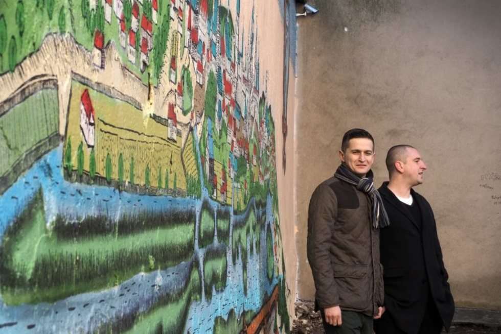  Uroczyste odsłonięcie muralu na Starym Mieście w Lublinie (zdjęcie 8) - Autor: Wojciech Nieśpiałowski
