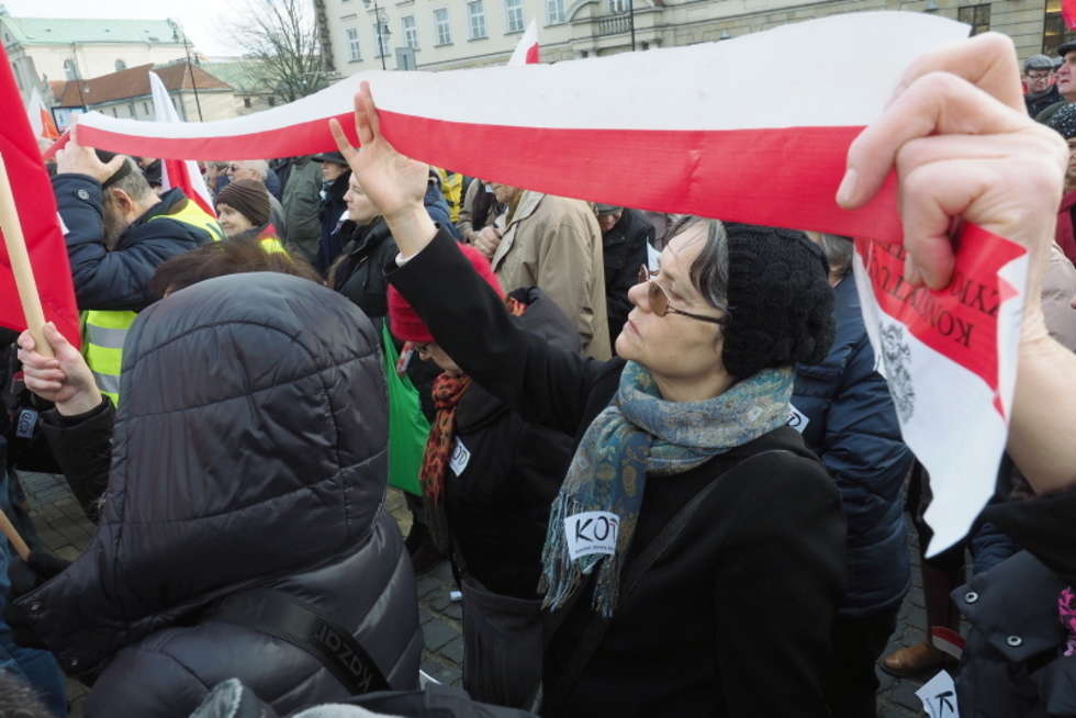  Demonstracja KOD w Lublinie (zdjęcie 11) - Autor: Maciej Kaczanowski
