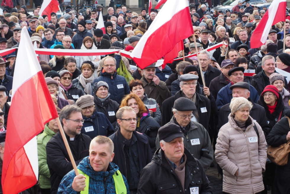  Demonstracja KOD w Lublinie (zdjęcie 2) - Autor: Maciej Kaczanowski