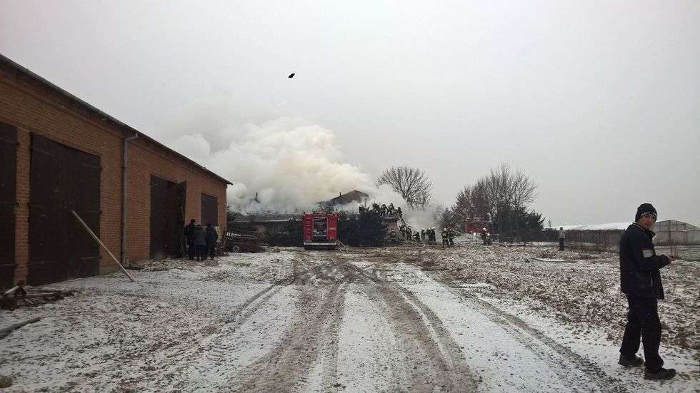  Pożar na Podolu (zdjęcie 1) - Autor: Jacek Zieliński