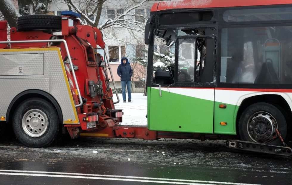  Wypadek autobusu MPK w Lublinie (zdjęcie 5) - Autor: Wojciech Nieśpiałowski