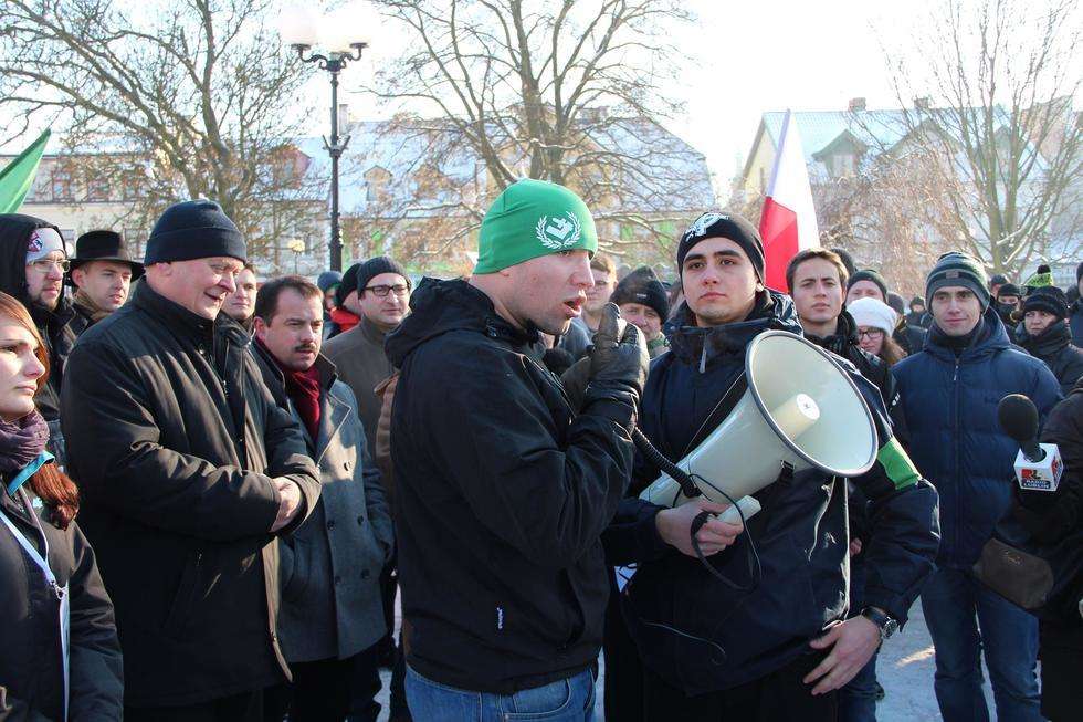  <p>Manifestacja antyimigrancka w Białej Podlaskiej</p>