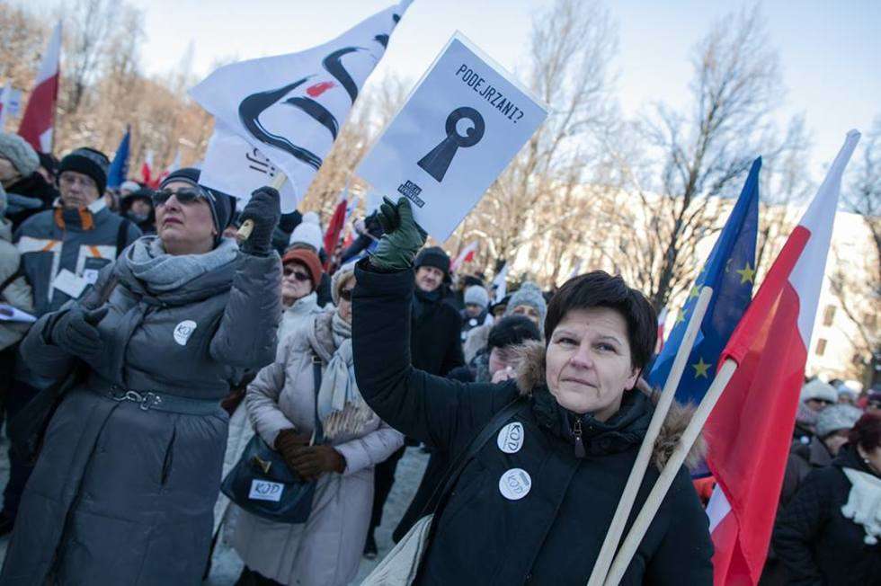  Manifestacja KOD w Lublinie (zdjęcie 6) - Autor: Jacek Szydłowski