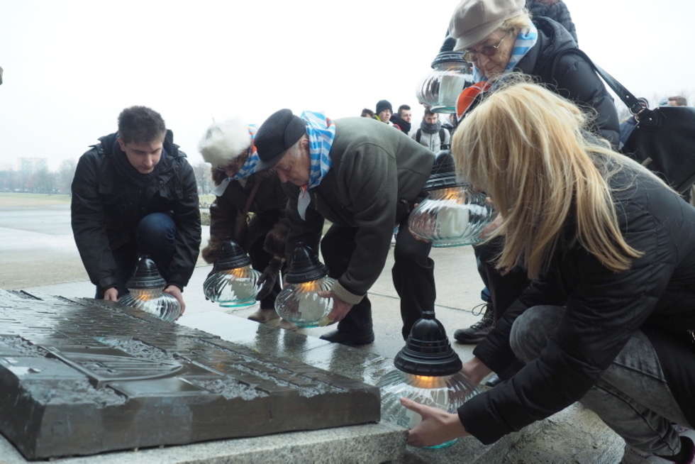  Muzeum na Majdanku: obchody Międzynarodowego Dnia Pamięci o Ofiarach Holokaustu (zdjęcie 6) - Autor: Maciej Kaczanowski