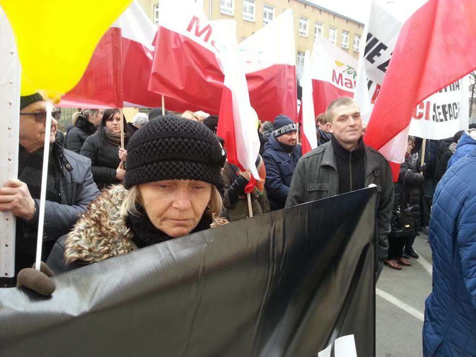  Manifestacja kupców pod Urzędem Wojewódzkim (zdjęcie 20) - Autor: Łukasz Minkiewicz