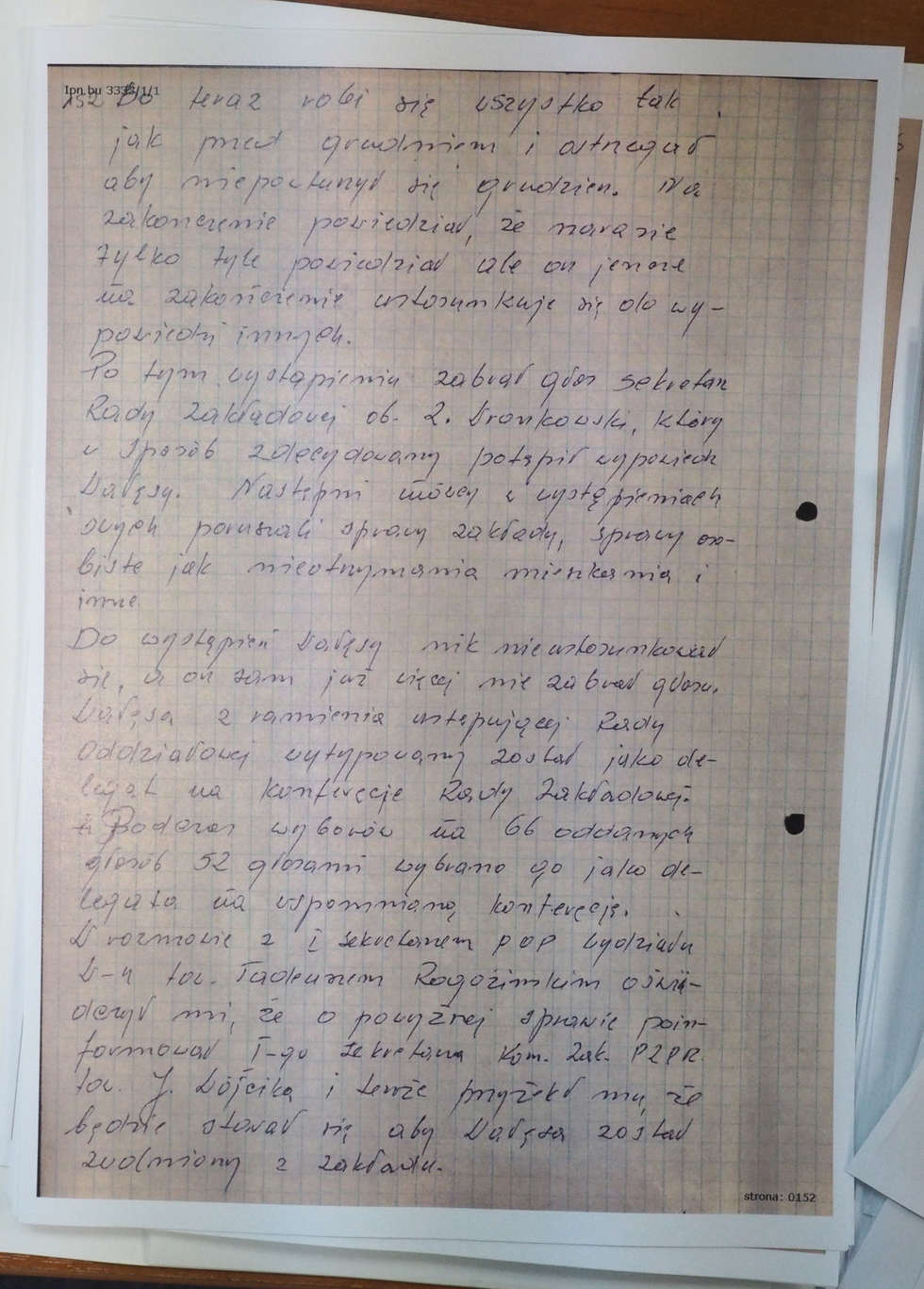  List Kiszczaka do Dyrektora Archiwum Akt Nowych i akta TW Bolka w IPN (zdjęcie 18) - Autor: Wojciech Nieśpiałowski