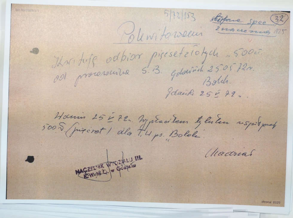  List Kiszczaka do Dyrektora Archiwum Akt Nowych i akta TW Bolka w IPN (zdjęcie 28) - Autor: Wojciech Nieśpiałowski