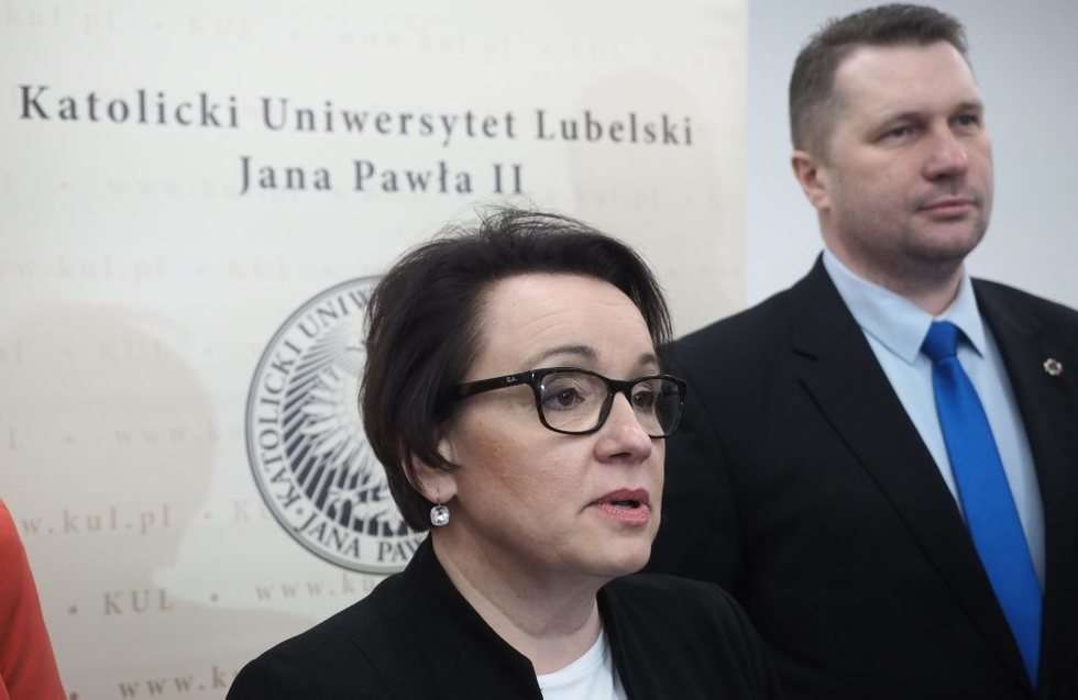  Minister Edukacji Narodowej Anna Zalewska na KUL (zdjęcie 2) - Autor: Wojciech Nieśpiałowski